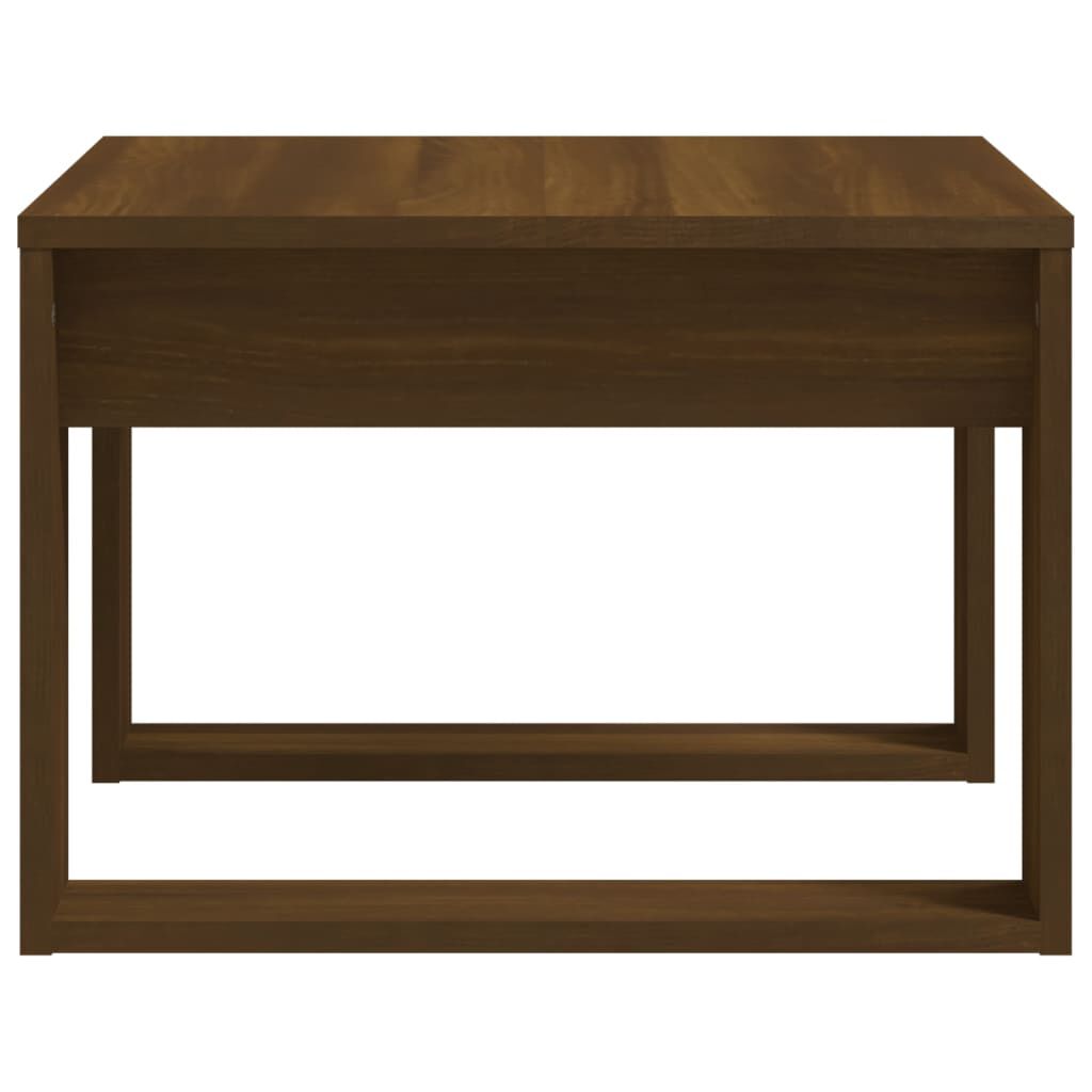 vidaXL Βοηθητικό Τραπέζι Καφέ Δρυς 50 x 50 x 35 εκ. Επεξεργασμένο Ξύλο