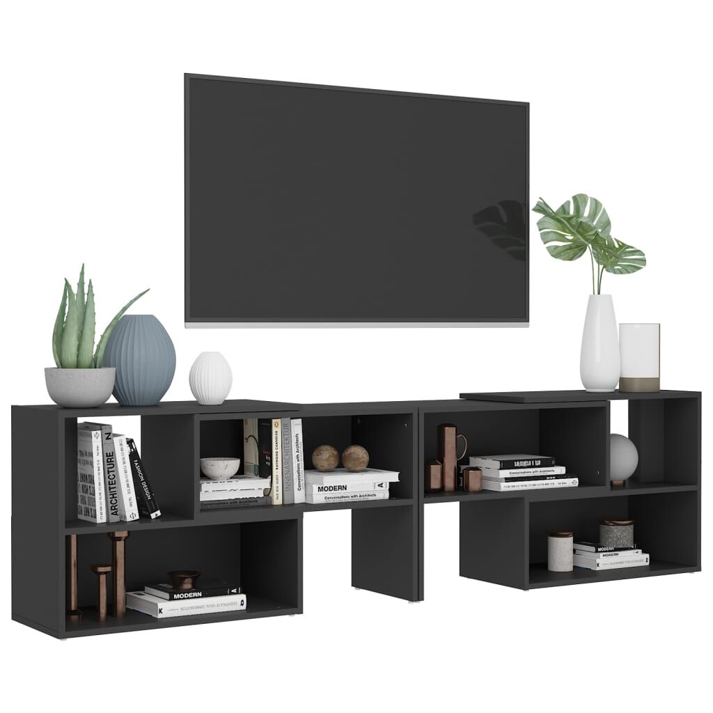 vidaXL Έπιπλο Τηλεόρασης Γκρι 149 x 30 x 52 εκ. από Επεξ. Ξύλο