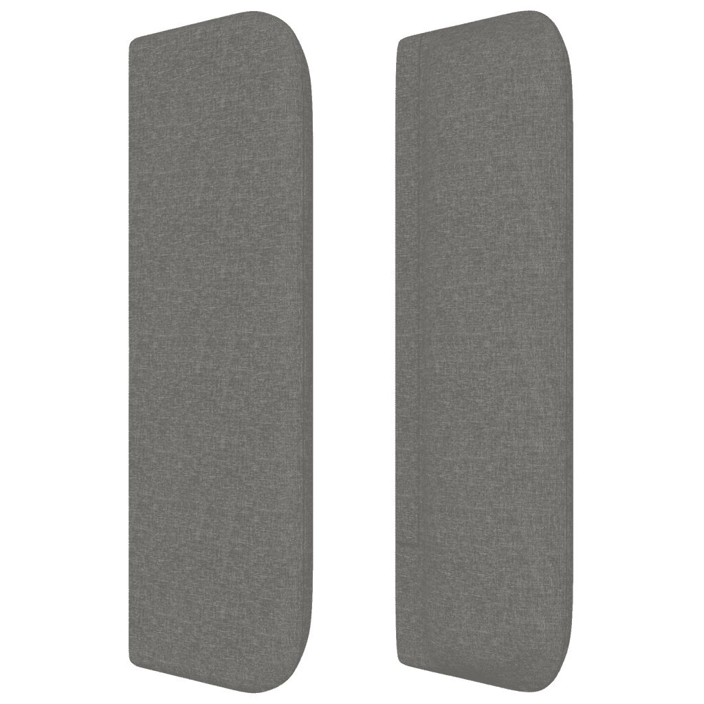 vidaXL Κρεβάτι Boxspring με Στρώμα Σκούρο Γκρι 160x200 εκ Υφασμάτινο