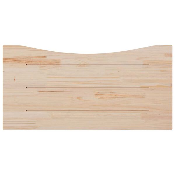 vidaXL Επιφάνεια Γραφείου 100 x 50 x 2,5 εκ. από Μασίφ Ξύλο Πεύκου