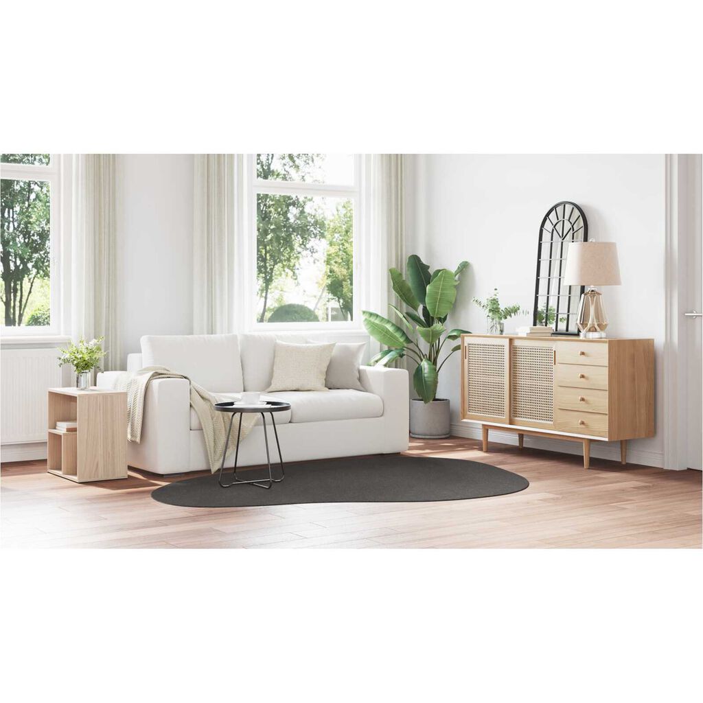 vidaXL Χαλί Ανθρακί 160 x 230 cm Πολυεστέρας