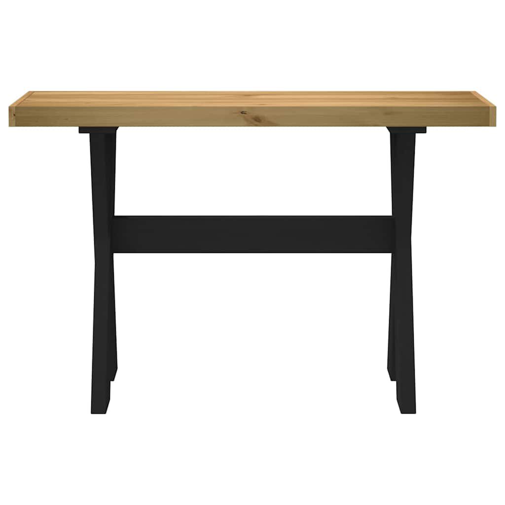 vidaXL Τραπέζι κονσόλας NOAIN με πόδια σχήματος X 120x30x75 cm