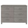 vidaXL Συρταριέρα HAMAR Αν. Γκρι 113 x 40 x 80εκ. Μασίφ Ξύλο Πεύκου