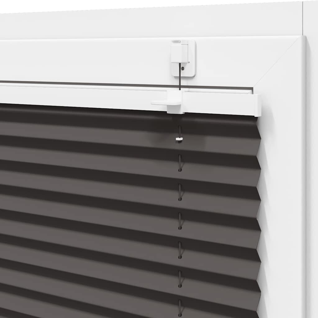 vidaXL Πλισέ περσίδα Μαύρο 45x100 cm Πλάτος υφάσματος 44,4 cm
