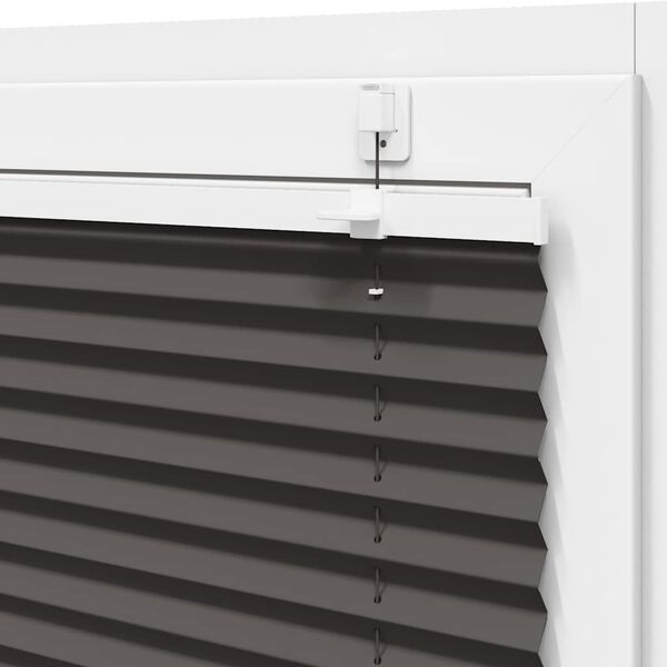 vidaXL Πλισέ περσίδα Μαύρο 45x100 cm Πλάτος υφάσματος 44,4 cm