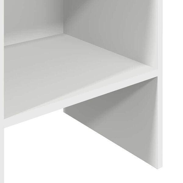 vidaXL Βιβλιοθήκη Λευκή 40 x 35 x 180 εκ. από Επεξ. Ξύλο