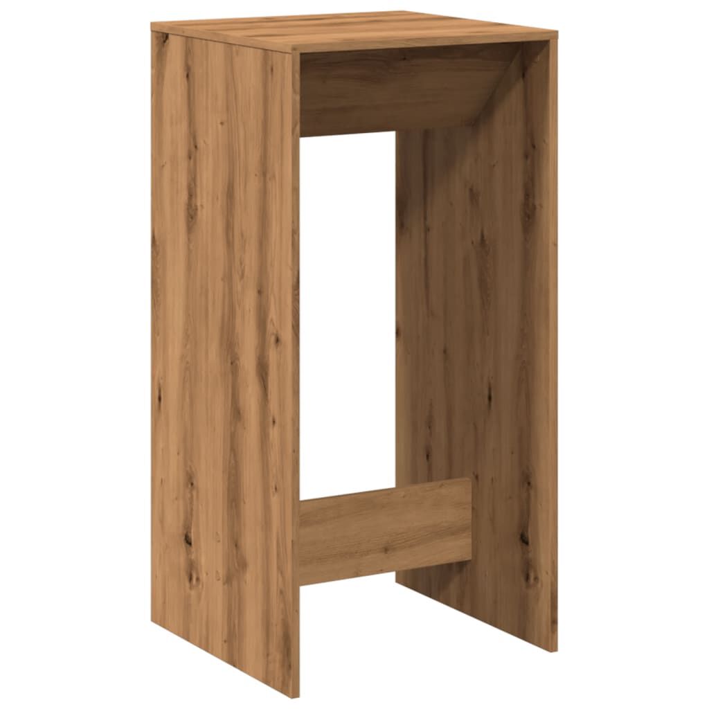 vidaXL Τραπέζι Μπαρ Αρτισιανή Δρυς 51x50x103,5 εκ. Επεξ. Ξύλο