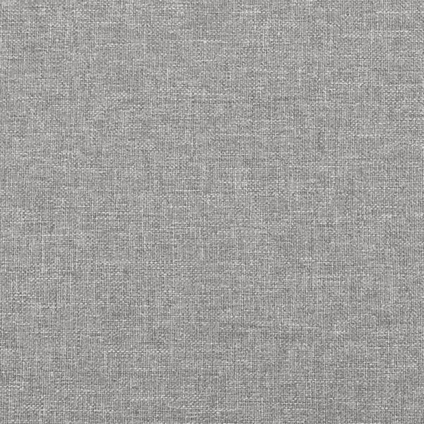 vidaXL Κρεβάτι Boxspring με Στρώμα Ανοιχτό Γκρι 200x200 εκ. Υφασμάτινο
