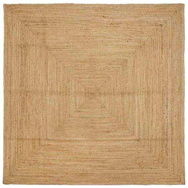 vidaXL Χαλί Μπεζ 200 x 200 cm Γιούτα