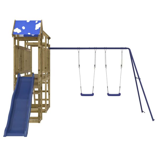 vidaXL Παιδική Χαρά Εξωτερικού Χώρου από Εμποτισμένο Ξύλο Πεύκου