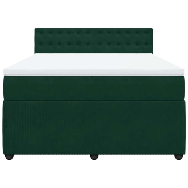vidaXL &Kappa;&rho;&epsilon;&beta;ά&tau;&iota; Boxspring &mu;&epsilon; &Sigma;&tau;&rho;ώ&mu;&alpha; &Sigma;&kappa;&omicron;ύ&rho;&omicron; &Pi;&rho;ά&sigma;&iota;&nu;&omicron; 160x200&epsilon;&kappa;. &Beta;&epsilon;&lambda;&omicron;ύ&delta;&iota;&nu;&omicron;