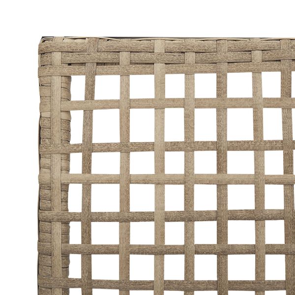 vidaXL Κήπος Καρέκλες 2 τεμ με Μαξιλάρια Μπεζ Πολυ Ρατάν