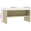 vidaXL Έπιπλο Τηλεόρασης Sonoma Δρυς 80 x 40 x 40 εκ. από Μοριοσανίδα