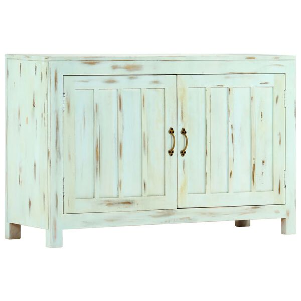 vidaXL Ντουλάπι Γαλάζιο 110 x 35 x 70 εκ. από Μασίφ Ξύλο Μάνγκο