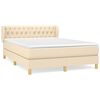 vidaXL &Kappa;&rho;&epsilon;&beta;ά&tau;&iota; Boxspring &mu;&epsilon; &Sigma;&tau;&rho;ώ&mu;&alpha; &Kappa;&rho;&epsilon;&mu; 140x200 &epsilon;&kappa;. &Upsilon;&phi;&alpha;&sigma;&mu;ά&tau;&iota;&nu;&omicron;