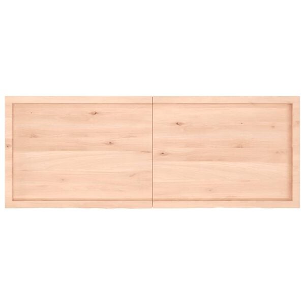vidaXL Επιφάνεια Τραπεζιού 160x60x(2-6)εκ Ακατέργαστο Μασίφ Ξύλο Δρυός