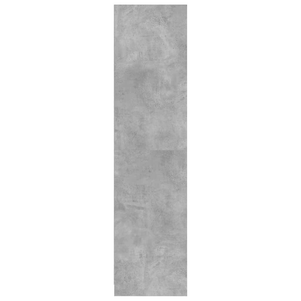 vidaXL Ντουλάπα Γκρι του Σκυροδέματος 50 x 50 x 200 εκ. Επεξ. Ξύλο