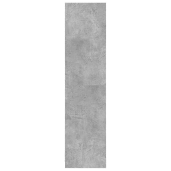 vidaXL Ντουλάπα Γκρι του Σκυροδέματος 50 x 50 x 200 εκ. Επεξ. Ξύλο