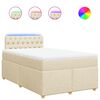 vidaXL &Kappa;&rho;&epsilon;&beta;ά&tau;&iota; Boxspring &mu;&epsilon; &Sigma;&tau;&rho;ώ&mu;&alpha; &Kappa;&rho;&epsilon;&mu; 120x200 &epsilon;&kappa;. &Upsilon;&phi;&alpha;&sigma;&mu;ά&tau;&iota;&nu;&omicron;