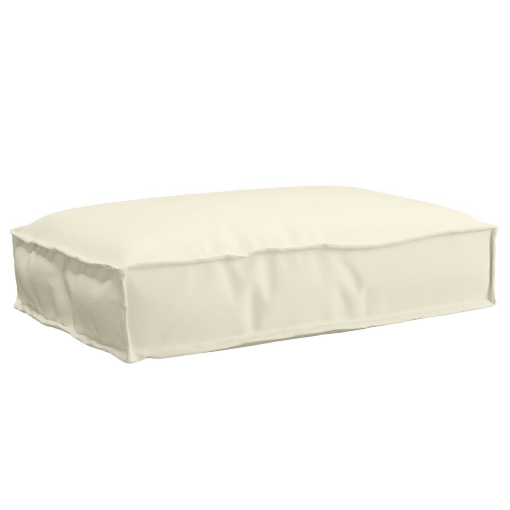 vidaXL Μαξιλάρι Παλετών για Καθίσμα Κρεμ 60x40x8 εκ. Πολυεστερικό