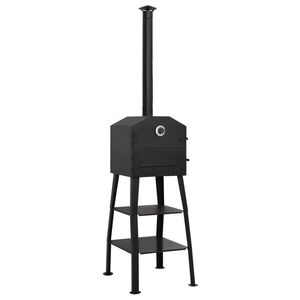 vidaXL Φούρνος Πίτσας Υπαίθριος με Κάρβουνα με 2 Πυρότουβλα