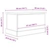 vidaXL Κουτί Αποθήκευσης Αρτισιανή Δρυς 30x50x28 εκ. Επεξ.Ξύλο
