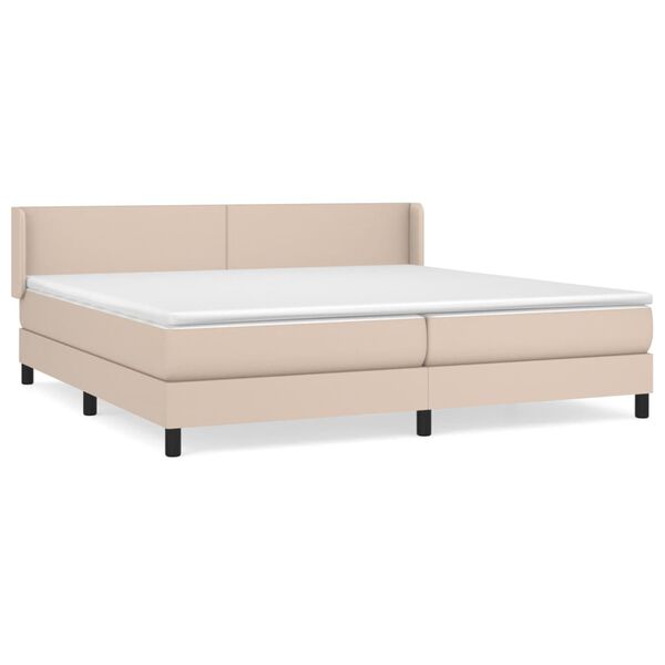 vidaXL &Kappa;&rho;&epsilon;&beta;ά&tau;&iota; Boxspring &mu;&epsilon; &Sigma;&tau;&rho;ώ&mu;&alpha; &Kappa;&alpha;&pi;&omicron;&upsilon;&tau;&sigma;ί&nu;&omicron; 200x200&epsilon;&kappa;.&alpha;&pi;ό &Sigma;&upsilon;&nu;&theta;.&Delta;έ&rho;&mu;&alpha;
