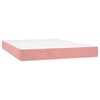 vidaXL &Kappa;&rho;&epsilon;&beta;ά&tau;&iota; Boxspring &mu;&epsilon; &Sigma;&tau;&rho;ώ&mu;&alpha; &Rho;&omicron;&zeta; 140x190 &epsilon;&kappa;. &Beta;&epsilon;&lambda;&omicron;ύ&delta;&iota;&nu;&omicron;