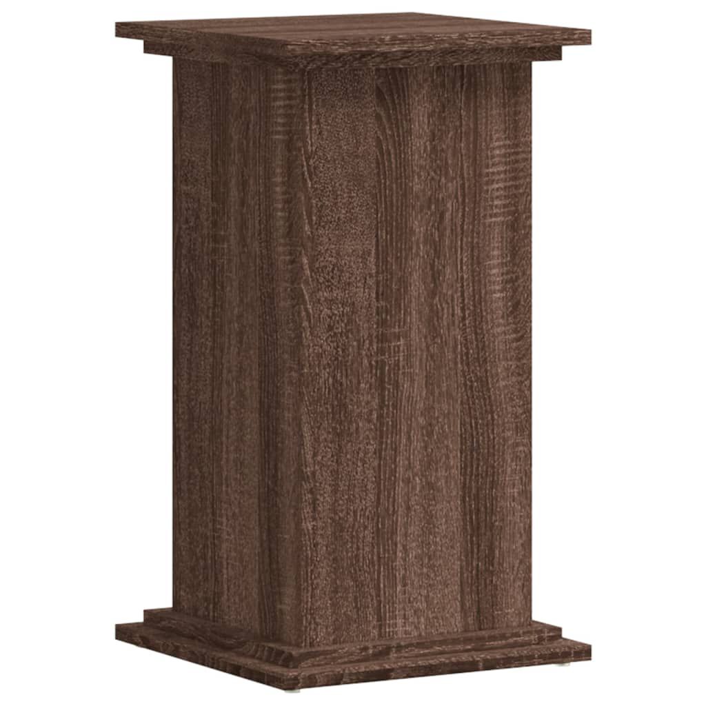 vidaXL Βάσεις Φυτών Καφέ Δρυς 33x33x60 εκ. Επεξεργασμένο Ξύλο