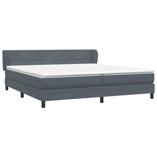 vidaXL Box Spring &Kappa;&rho;&epsilon;&beta;ά&tau;&iota; &mu;&epsilon; &sigma;&tau;&rho;ώ&mu;&alpha;&tau;&alpha; &Sigma;&kappa;&omicron;ύ&rho;&omicron; &gamma;&kappa;&rho;&iota; 180x220 cm &Beta;&epsilon;&lambda;&omicron;ύ&delta;&iota;&nu;&omicron;