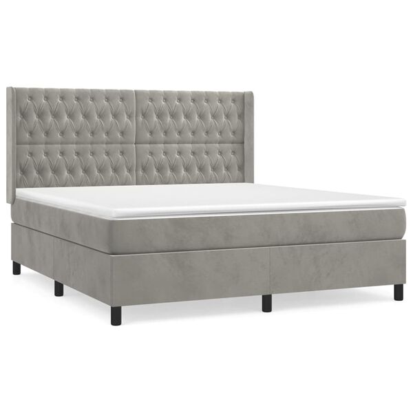 vidaXL &Kappa;&rho;&epsilon;&beta;ά&tau;&iota; Boxspring &mu;&epsilon; &Sigma;&tau;&rho;ώ&mu;&alpha; &Alpha;&nu;&omicron;&iota;&chi;&tau;ό &Gamma;&kappa;&rho;&iota; 180x200 &epsilon;&kappa;. &Beta;&epsilon;&lambda;&omicron;ύ&delta;&iota;&nu;&omicron;