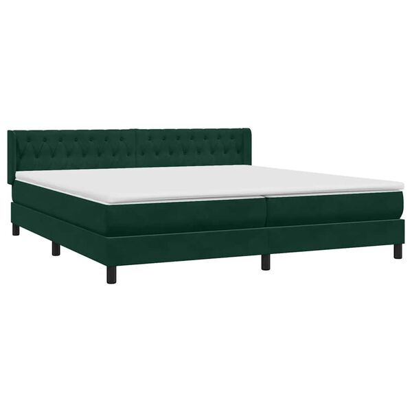 vidaXL &Kappa;&rho;&epsilon;&beta;ά&tau;&iota; Boxspring &mu;&epsilon; &Sigma;&tau;&rho;ώ&mu;&alpha; &Sigma;&kappa;&omicron;ύ&rho;&omicron; &Pi;&rho;ά&sigma;&iota;&nu;&omicron; 180x210&epsilon;&kappa;. &Beta;&epsilon;&lambda;&omicron;ύ&delta;&iota;&nu;&omicron;