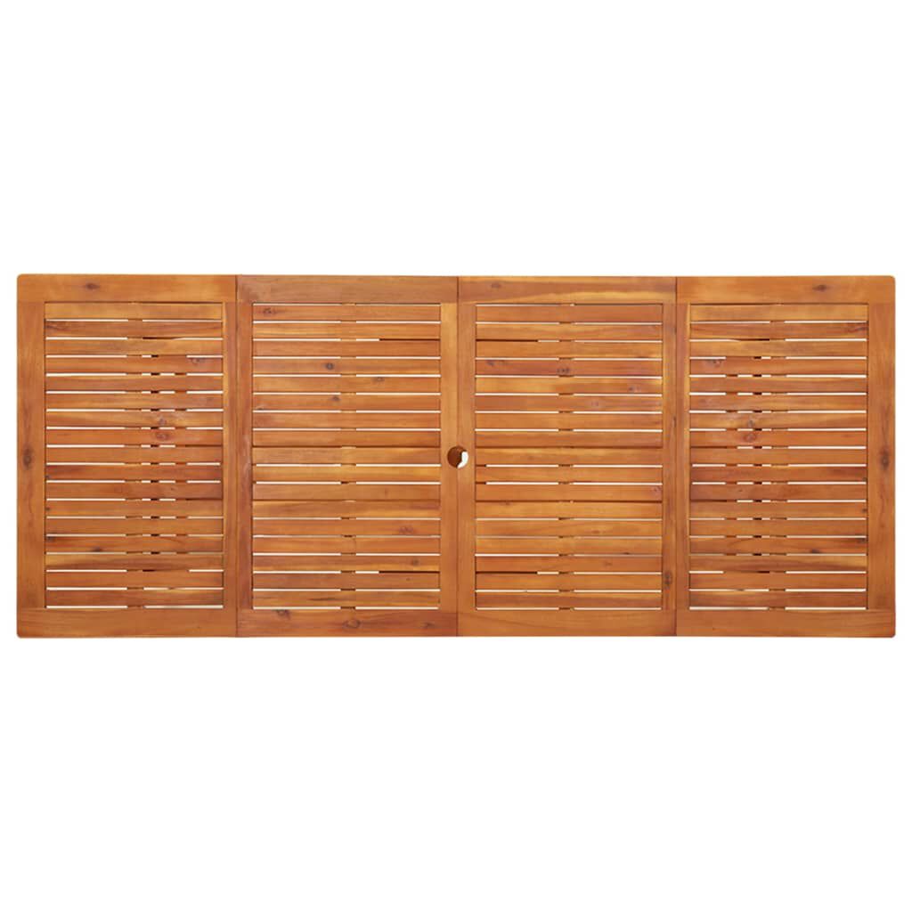 vidaXL Τραπεζαρία Κήπου 220 x 90 x 75 εκ. από Μασίφ Ξύλο Ακακίας