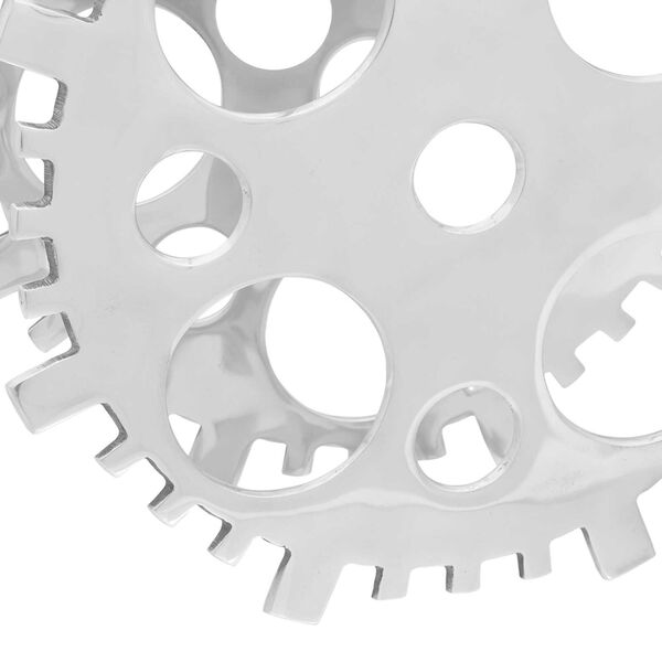 vidaXL Ράφι κρασιού Ασημί 15.4x5.5x15.4 ίντσες Αλουμίνιο