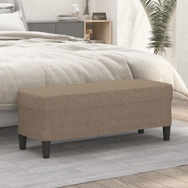 vidaXL &Pi;ά&gamma;&kappa;&omicron;&sigmaf; Taupe 100x35x41 &epsilon;&kappa;. &Upsilon;&phi;&alpha;&sigma;&mu;ά&tau;&iota;&nu;&omicron;&sigmaf;