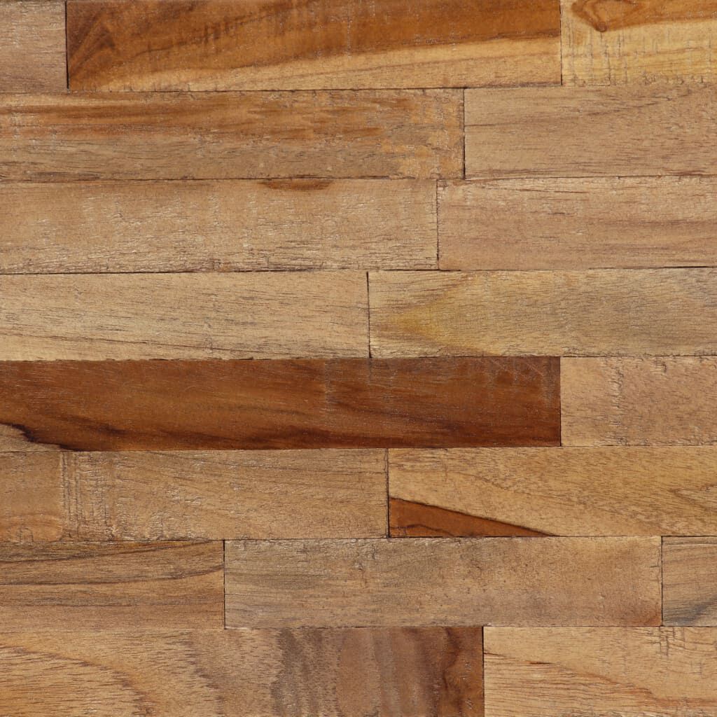 vidaXL Πάγκος 110 x 35 x 45 εκ. από Ανακυκλωμένο Ξύλο Teak και Ατσάλι