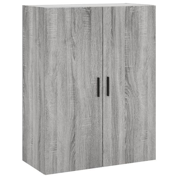 vidaXL Ντουλάπι Γκρι Sonoma 69,5 x 34 x 180 εκ. Επεξεργασμένο Ξύλο
