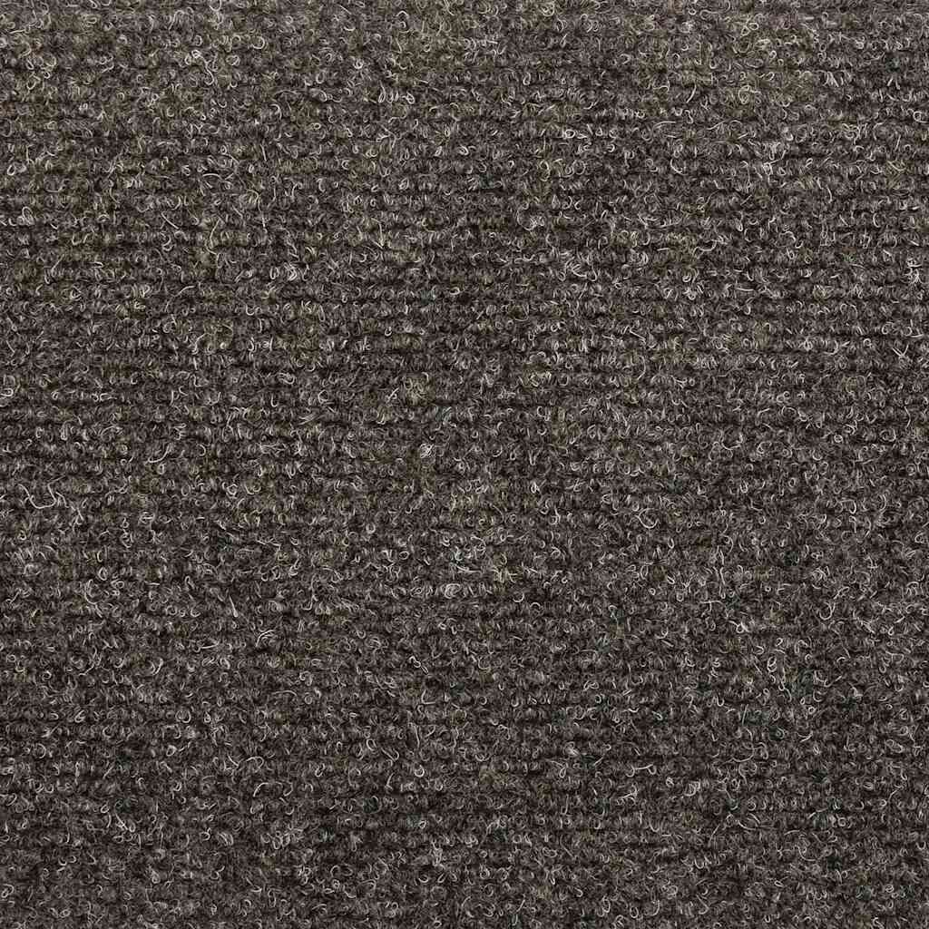 vidaXL Πατάκια Σκάλας Αυτοκόλ. 10 τεμ Ανθρακί 56x17x3 εκ Βελονιασμένο
