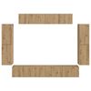 vidaXL &Nu;&tau;&omicron;&upsilon;&lambda;ά&pi;&iota; TV 8 pcs Artisan Oak