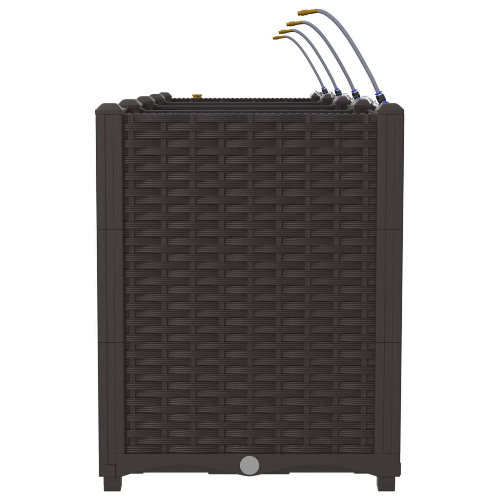 vidaXL Γλάστρες Κήπου 1 τεμ Καφέ 160 x 40 x 52 cm Πλαστικό