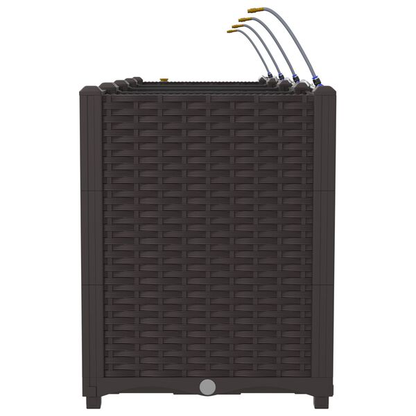 vidaXL Γλάστρες Κήπου 1 τεμ Καφέ 160 x 40 x 52 cm Πλαστικό