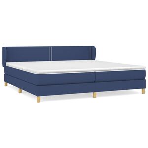 vidaXL &Kappa;&rho;&epsilon;&beta;ά&tau;&iota; Boxspring &mu;&epsilon; &Sigma;&tau;&rho;ώ&mu;&alpha; &Mu;&pi;&lambda;&epsilon; 200x200 &epsilon;&kappa;. &Upsilon;&phi;&alpha;&sigma;&mu;ά&tau;&iota;&nu;&omicron;