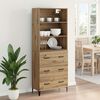 vidaXL Highboard Artisan Oak 69,5 x 34 x 180 &epsilon;&kappa;. &Epsilon;&pi;&epsilon;&xi;&epsilon;&rho;&gamma;&alpha;&sigma;&mu;έ&nu;&omicron; &xi;ύ&lambda;&omicron;
