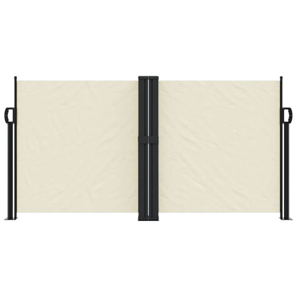 vidaXL Σκίαστρο Πλαϊνό Συρόμενο Κρεμ 120 x 1000 εκ.