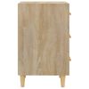 vidaXL Κομοδίνο Sonoma Δρυς 40 x 40 x 66 εκ. από Επεξεργασμένο Ξύλο