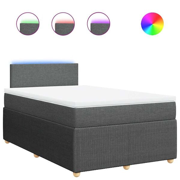 vidaXL &Kappa;&rho;&epsilon;&beta;ά&tau;&iota; Boxspring &mu;&epsilon; &Sigma;&tau;&rho;ώ&mu;&alpha; &Sigma;&kappa;&omicron;ύ&rho;&omicron; &Gamma;&kappa;&rho;&iota; 120x200 &epsilon;&kappa;. &Upsilon;&phi;&alpha;&sigma;&mu;ά&tau;&iota;&nu;&omicron;