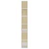 vidaXL Βιβλιοθήκη/Διαχωρ. Χώρου Sonoma Δρυς 80x24x186 εκ. Επεξ. Ξύλο