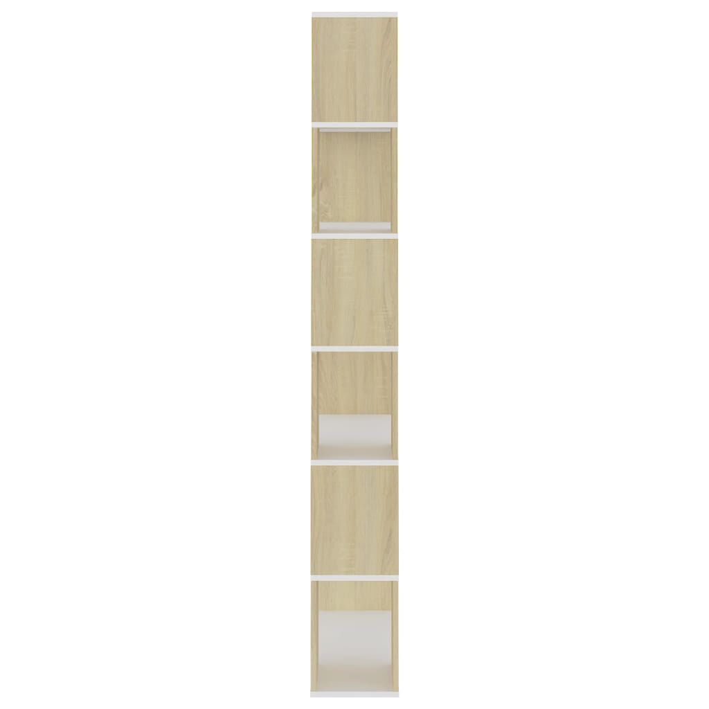 vidaXL Βιβλιοθήκη/Διαχωρ. Χώρου Sonoma Δρυς 80x24x186 εκ. Επεξ. Ξύλο