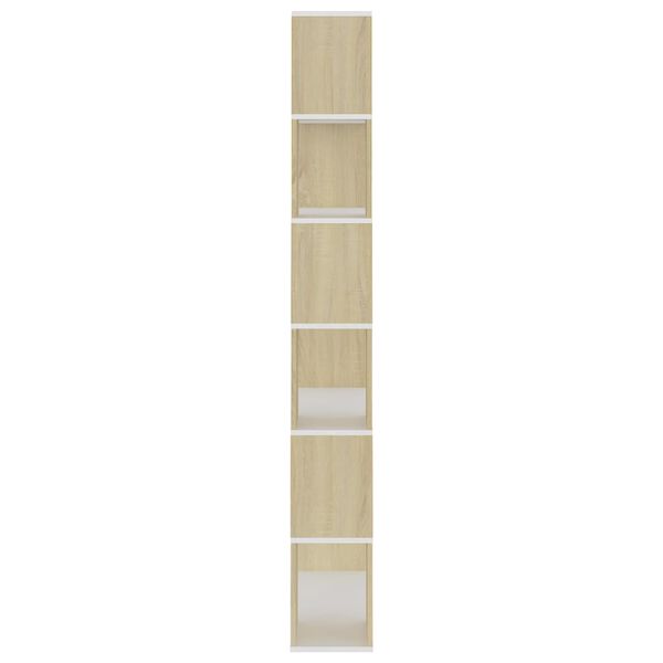 vidaXL Βιβλιοθήκη/Διαχωρ. Χώρου Sonoma Δρυς 80x24x186 εκ. Επεξ. Ξύλο