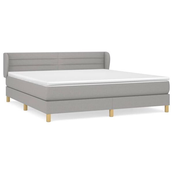 vidaXL &Kappa;&rho;&epsilon;&beta;ά&tau;&iota; Boxspring &mu;&epsilon; &Sigma;&tau;&rho;ώ&mu;&alpha; &Alpha;&nu;&omicron;&iota;&chi;&tau;ό &Gamma;&kappa;&rho;&iota; 180x200 &epsilon;&kappa;. &Upsilon;&phi;&alpha;&sigma;&mu;ά&tau;&iota;&nu;&omicron;